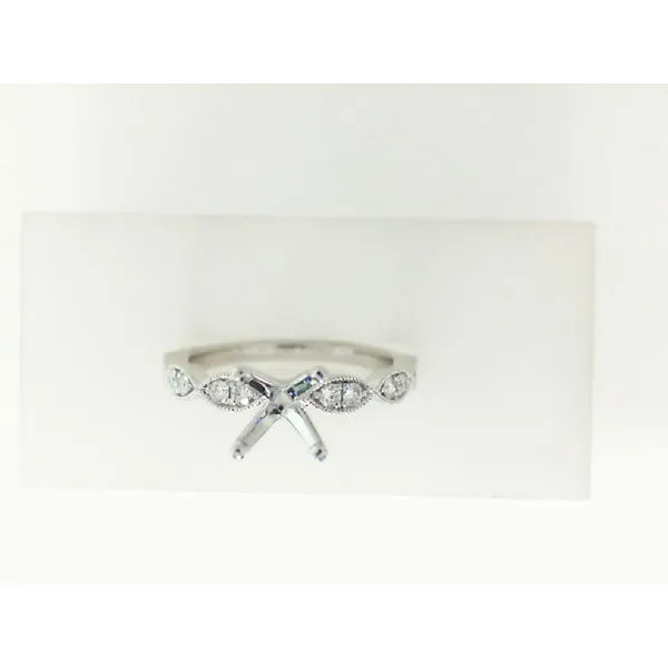 0.22ctw Round Diamond Marquise Style Semi-Mount Morris Jewelry Bowling Green, KY