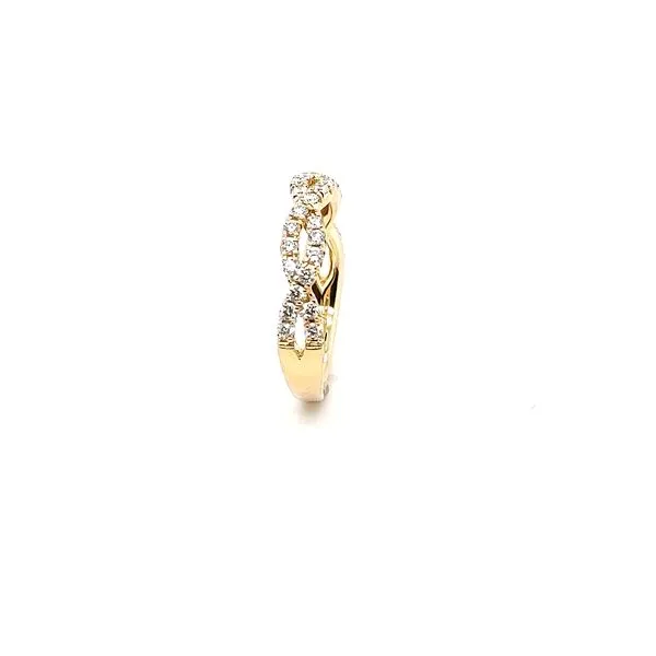 0.50ctw Diamond Twist Band Image 2 Morris Jewelry Bowling Green, KY