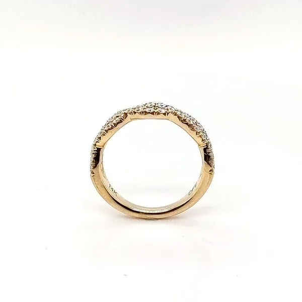 0.50ctw Diamond Twist Band Image 4 Morris Jewelry Bowling Green, KY