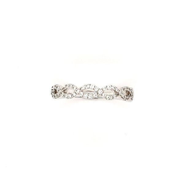 0.52ctw Princess Cut Diamond Chanel Set Hand Engraved Band, Morris Jewelry