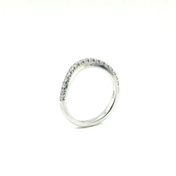 0.28 ctw Round Diamond French Pavé Contour Band Image 4 Morris Jewelry Bowling Green, KY