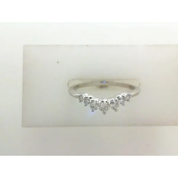 14K White Gold 1/5ctw Diamond Contour Band Morris Jewelry Bowling Green, KY