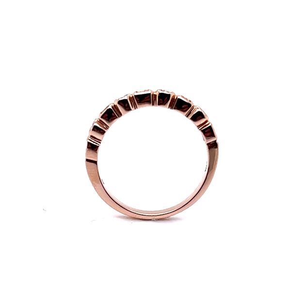 0.15ctw Diamond 14K Rose Gold Segment Ring Image 2 Morris Jewelry Bowling Green, KY