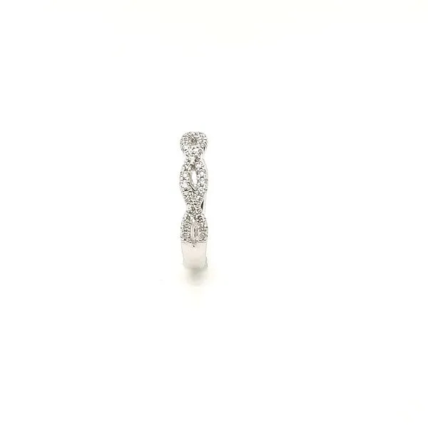 0.37ctw Round Diamond Infinity Twist Style Band Image 3 Morris Jewelry Bowling Green, KY