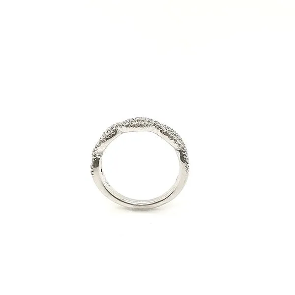 0.37ctw Round Diamond Infinity Twist Style Band Image 5 Morris Jewelry Bowling Green, KY