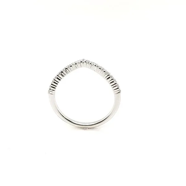 0.25 ctw Round Diamond Curved V-Shaped Contour Band Image 2 Morris Jewelry Bowling Green, KY
