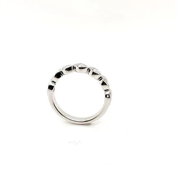 0.34ctw Round Diamond Marquise Style Band with Milgrain Image 2 Morris Jewelry Bowling Green, KY