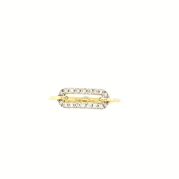 14K Yellow Gold 0.25ctw Diamond Paper clip Ring Morris Jewelry Bowling Green, KY