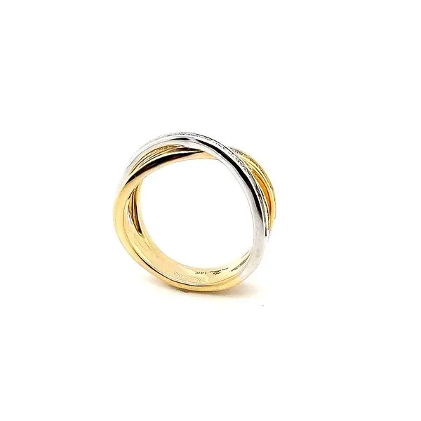 Two-Tone Gold Tri-pass 0.83ctw Diamond Ring Image 2 Morris Jewelry Bowling Green, KY