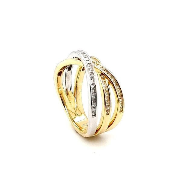 Two-Tone Gold Tri-pass 0.83ctw Diamond Ring Morris Jewelry Bowling Green, KY