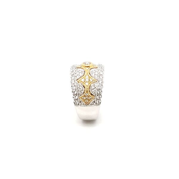 14K White and Yellow Gold 0.81ctw Diamond Fashion Band Image 5 Morris Jewelry Bowling Green, KY