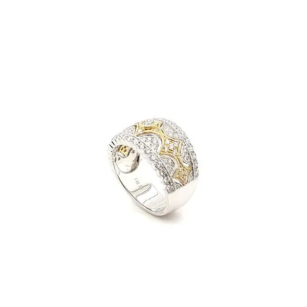 14K White and Yellow Gold 0.81ctw Diamond Fashion Band Morris Jewelry Bowling Green, KY