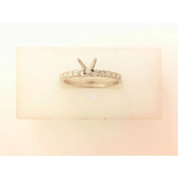 14K White Gold 0.33ctw Diamond Semi-Mount Morris Jewelry Bowling Green, KY
