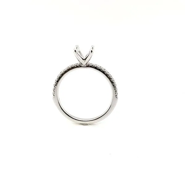 0.18ctw Diamond French Pavé Style Semi-Mount Engagement Ring Image 2 Morris Jewelry Bowling Green, KY