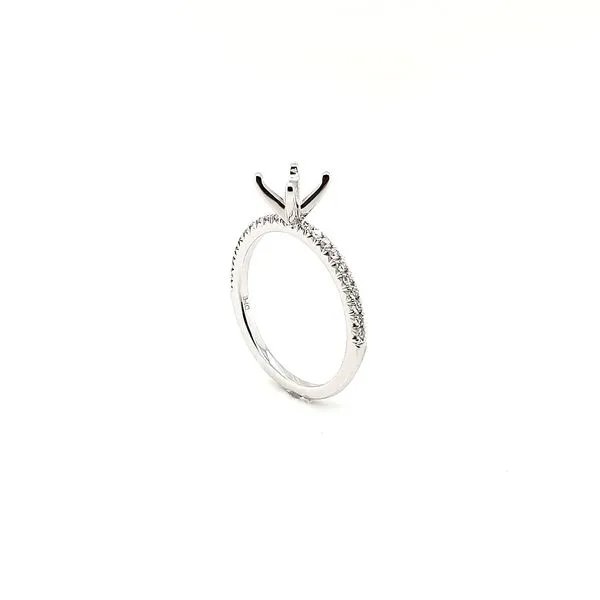 0.18ctw Diamond French Pavé Style Semi-Mount Engagement Ring Morris Jewelry Bowling Green, KY