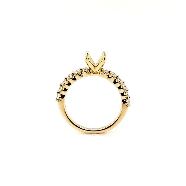 0.46 ctw Round Diamond Floating Style Semi-Mount Image 2 Morris Jewelry Bowling Green, KY