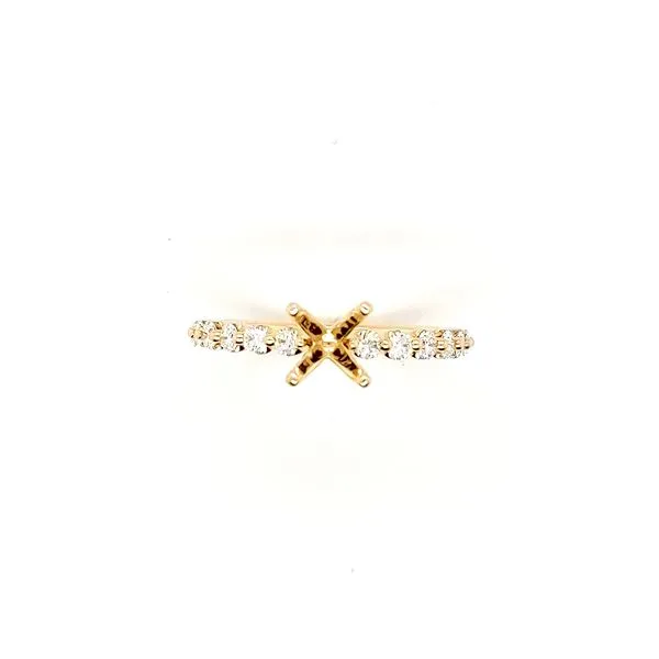 0.46 ctw Round Diamond Floating Style Semi-Mount Image 3 Morris Jewelry Bowling Green, KY
