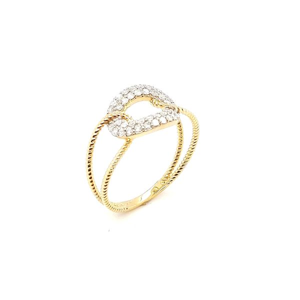 0.31ctw Diamond Circle Design Rope Ring Image 4 Morris Jewelry Bowling Green, KY
