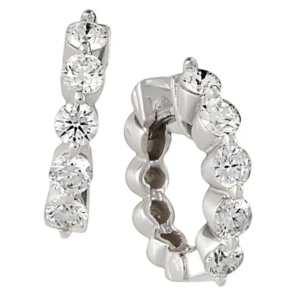 0.50ctw Diamond Huggie Earrings Morris Jewelry Bowling Green, KY