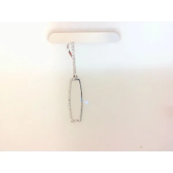 0.10ctw Diamond 14K White Gold Paper Clip Pendant Morris Jewelry Bowling Green, KY
