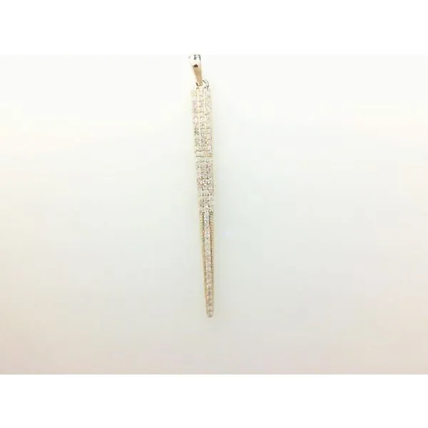 14K Yellow Gold 0.26ctw Diamond Verticle Bar Pendant Morris Jewelry Bowling Green, KY