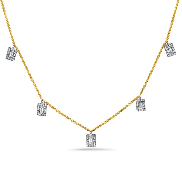Diamond Baguette Pendant Necklace Morris Jewelry Bowling Green, KY