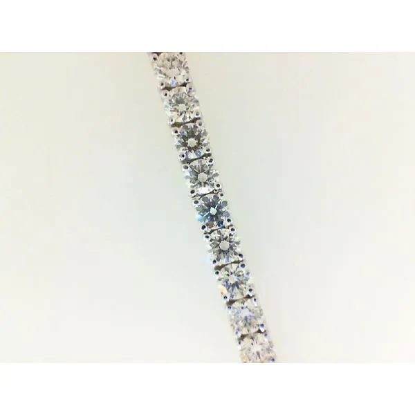 14K White Gold 6.14ctw Tennis Bracelet Morris Jewelry Bowling Green, KY