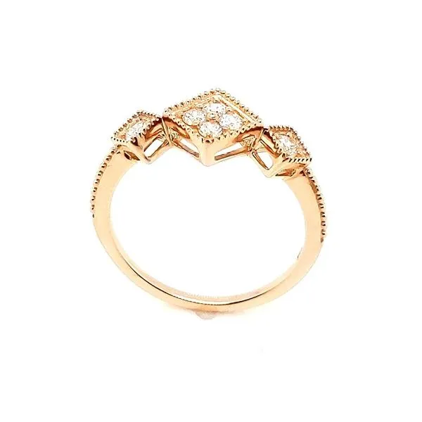 14K Rose Gold 0.27ctw Diamond  Cluster Ring Image 2 Morris Jewelry Bowling Green, KY