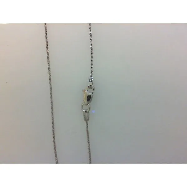 14K White Gold Baby Wheat Chain 16