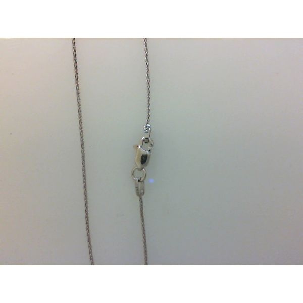 14K White Gold Baby Wheat Chain 18