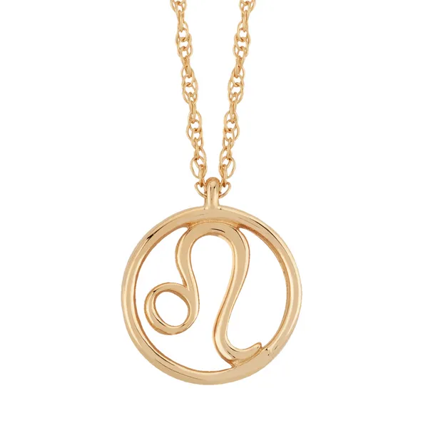 14K Yellow Gold Leo Zodiac Pendant Morris Jewelry Bowling Green, KY