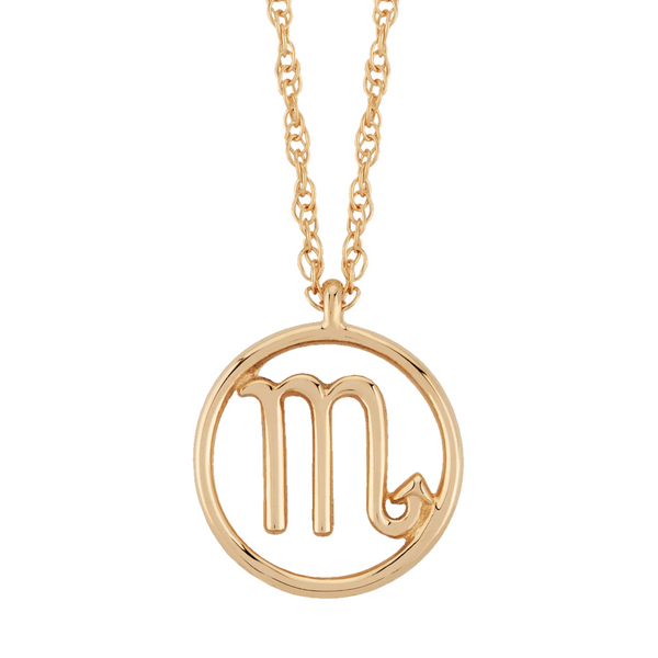 14K Yellow Gold Scorpio Zodiac Pendant Morris Jewelry Bowling Green, KY