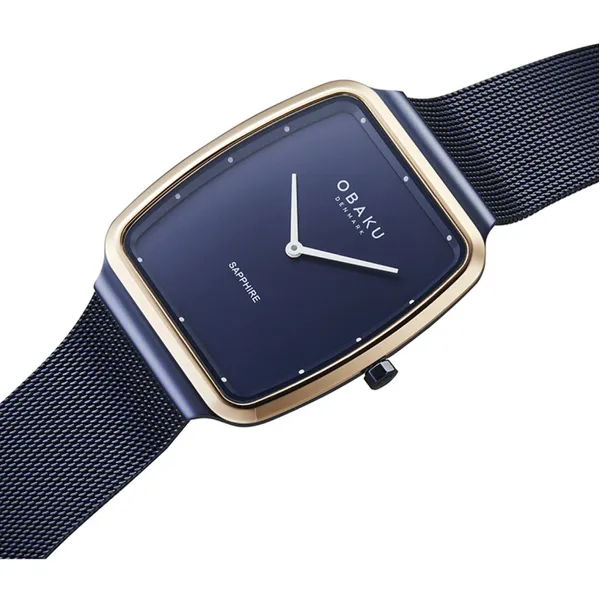 Obaku Tern - Ocean Stainless Steel Blue Mesh Image 4 Morris Jewelry Bowling Green, KY
