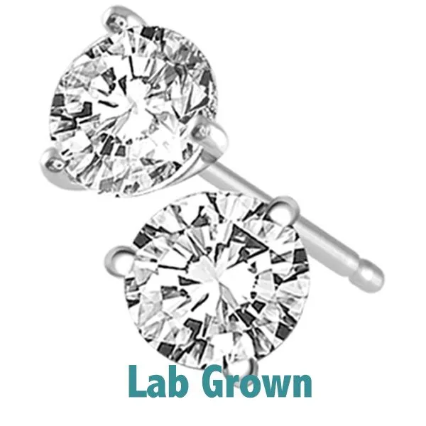 LAB GROWN Stud Earrings Morrison Smith Jewelers Charlotte, NC