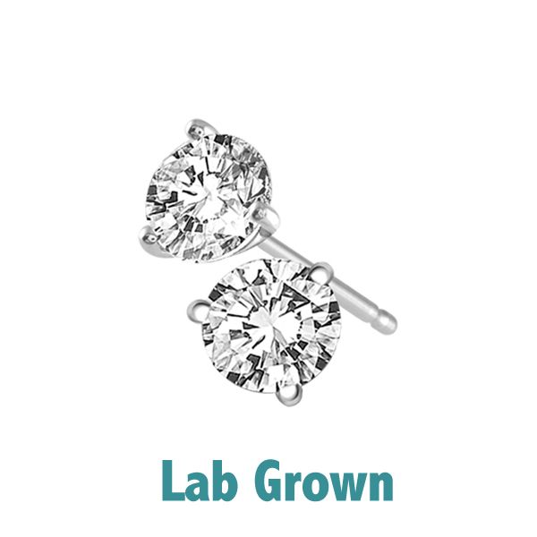 LAB GROWN Stud Earrings Morrison Smith Jewelers Charlotte, NC