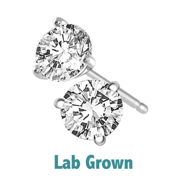 LAB GROWN Stud Earrings Morrison Smith Jewelers Charlotte, NC