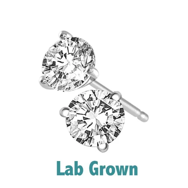 LAB GROWN Stud Earrings Morrison Smith Jewelers Charlotte, NC