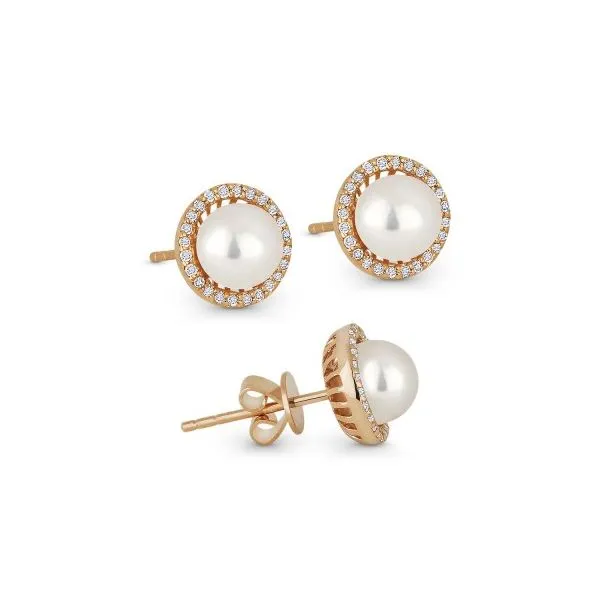 Madison L  Pearl Earrings Morrison Smith Jewelers Charlotte, NC