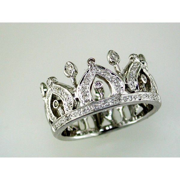 White Gold Crown Ring Moseley Diamond Showcase Inc Columbia, SC