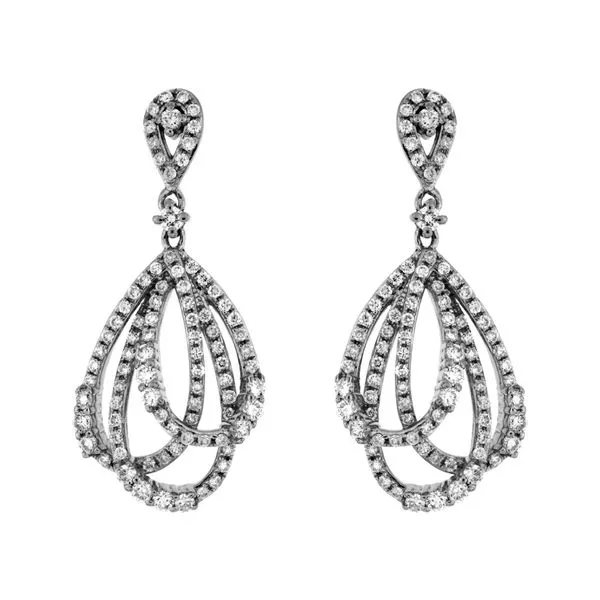 14K White Gold 1ctw Diamond Fashion Earrings Moseley Diamond Showcase Inc Columbia, SC