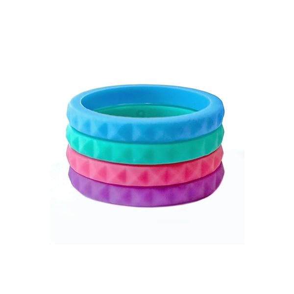 Ladies Stackable Faceted Silicone Combo Moseley Diamond Showcase Inc Lexington, SC