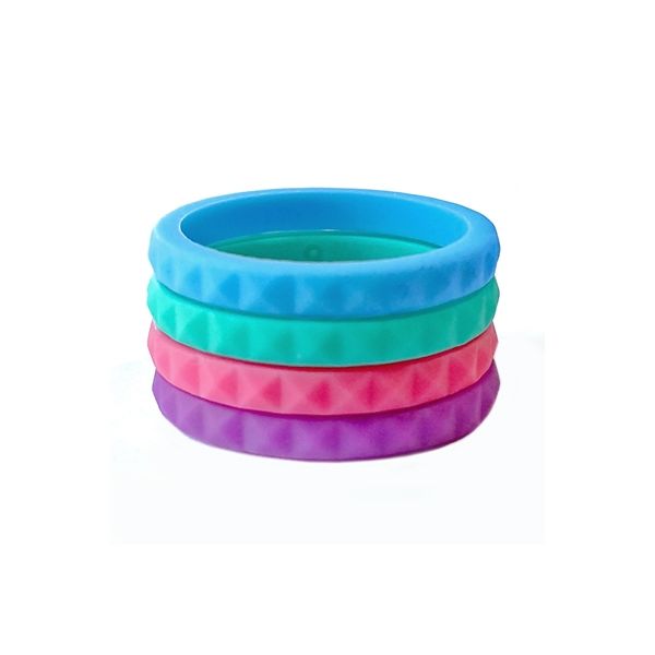 Ladies Stackable Faceted Silicone Combo Moseley Diamond Showcase Inc Columbia, SC