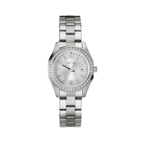 Caravelle New York Women's Watch with Analog Display Analog Quartz, White 43M108  Bulova Moseley Diamond Showcase Inc Columbia, SC