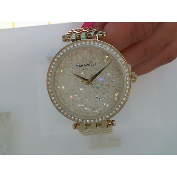 Caravelle New York Women's Analog Display Quartz Gold Watch, 44L184 Bulova Moseley Diamond Showcase Inc Columbia, SC