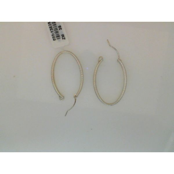 Textured Oval Hoop Earrings Moseley Diamond Showcase Inc Columbia, SC