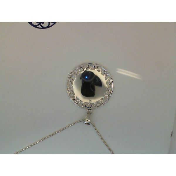 Southern Gates Small Round Engraveable Pendant with Chain Moseley Diamond Showcase Inc Columbia, SC