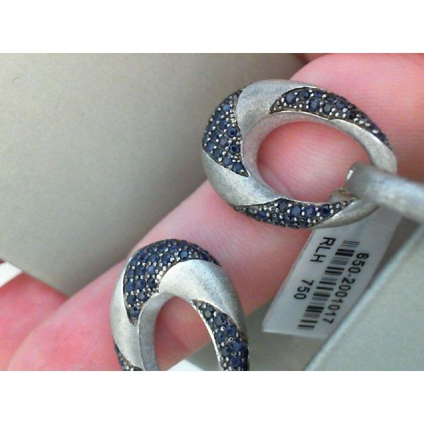 925 Sterling Silver 1.62ctw Sapphire Earrings Moseley Diamond Showcase Inc Columbia, SC
