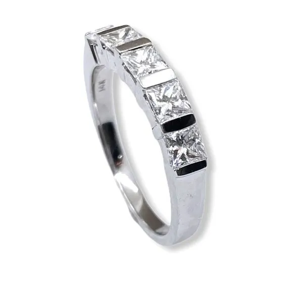 Princess diamond wedding band