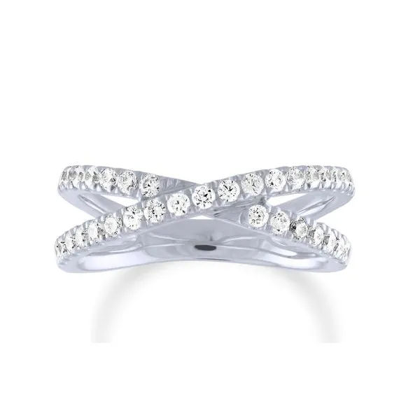Criss cross diamond band 