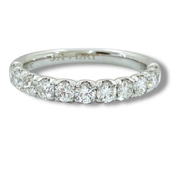 Classic 14K White Gold Diamond Band Image 2 Javeri Jewelers Inc Frisco, TX